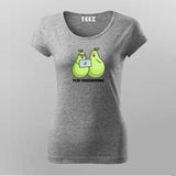 Pear Programming T-Shirt for Women | Funny Coding Tee