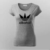 Alkohol T-Shirt for Women – Fun Beer Lover Tee Online India