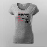 Choose Your Weapon Funny Programmer T-Shirt For Women