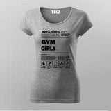 Gym Girly T-Shirt – Funny Fitness Workout Tee for Women