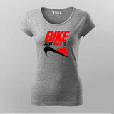 Bike Ride T-Shirt For Women - Speed & Adventure for Riders