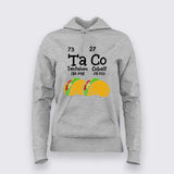 Ta Co Chemistry Pun T-Shirt For Women - Funny Science & Food