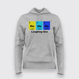 Laughing Gas Funny Chemistry & Science T-Shirt  For Women