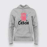 Funny Chemistry Cat Hoodie For Women | Cation Science