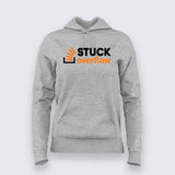 Stuck Overflow T-Shirt For Women – Funny Programmer & Developer