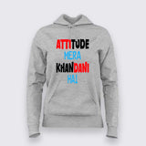 Attitude Mera Hoodie for Women - Bold and Confident Style