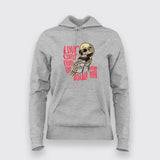 Love Coffee Hoodie for Women | Funny Skeleton Coffee Lover