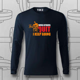 Never Quit T-Shirt For Men – Keep Going, Keep Growing