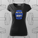 Stay Fit Live Healthy, Gym Regularly T-Shirt For Women