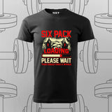 Six Pack Loading Funny Gym T-Shirt For Men