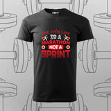 The Gym Life T-Shirt For Men – Marathon Not a Sprint Fitness