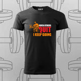 Never Quit T-Shirt For Men – Keep Going, Keep Growing