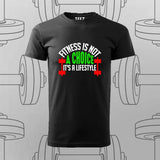 Fitness Is Not a Choice T-Shirt For Men – Commit to the Grind