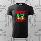 Sweat, Smile & Repeat Gym T-shirt For Men