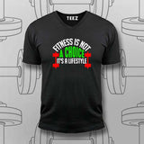 Fitness Is Not a Choice T-Shirt For Men – Commit to the Grind