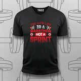 The Gym Life T-Shirt For Men – Marathon Not a Sprint Fitness