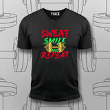 Sweat, Smile & Repeat Gym T-shirt For Men