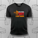 Never Quit T-Shirt For Men – Keep Going, Keep Growing