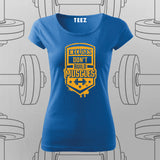 No Excuses Gym T-Shirt For Women – Build Muscles, Not Excuses