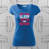 Sleep vs. Gym Funny Fitness T-Shirt – For Women