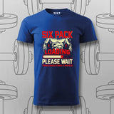 Six Pack Loading Funny Gym T-Shirt For Men