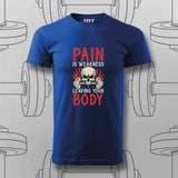 Pain Is Weakness – Gym Motivation T-Shirt For Men