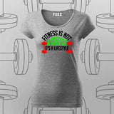 Fitness Is Not a Choice T-Shirt For Women – Commit to the Grind