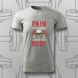 Pain Is Weakness – Gym Motivation T-Shirt For Men