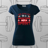 The Gym Life T-Shirt For Women – Marathon Not a Sprint Fitness