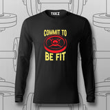 Commit to Be Fit T-Shirt For Men – Fitness Motivation Apparel