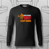 Never Quit T-Shirt For Men – Keep Going, Keep Growing