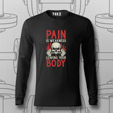 Pain Is Weakness – Gym Motivation T-Shirt For Men