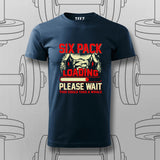 Six Pack Loading Funny Gym T-Shirt For Men