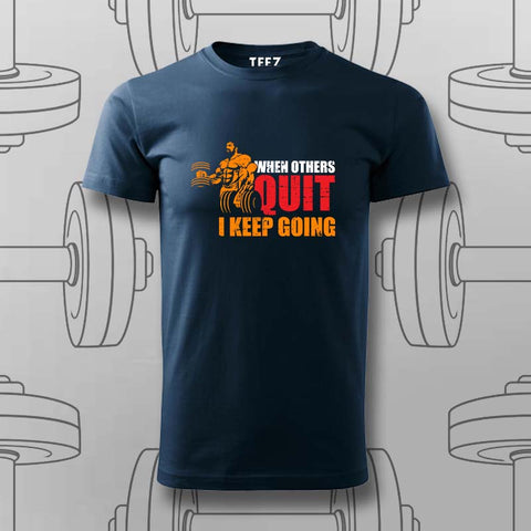 Never Quit T-Shirt For Men – Keep Going, Keep Growing