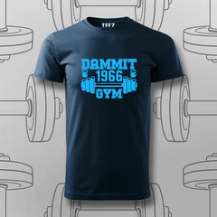 Dammit 1966 Gym  –  Vintage Fitness Vibes T-Shirt For Men