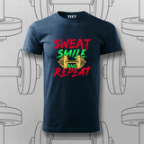 Sweat, Smile & Repeat Gym T-shirt For Men