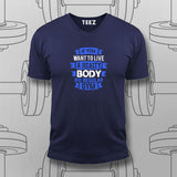 Stay Fit Live Healthy, Gym Regularly T-Shirt For Men