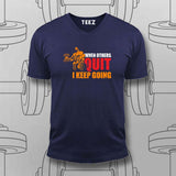 Never Quit T-Shirt For Men – Keep Going, Keep Growing