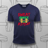 Sweat, Smile & Repeat Gym T-shirt For Men