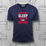 Sleep vs. Gym Funny Fitness T-Shirt – For Men