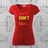 Get Fit Don’t Quit T-Shirt For Women – Fitness Motivation Apparel