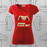 Six Pack Loading Funny Gym T-Shirt For Women