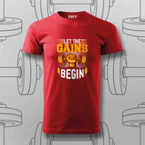 Let the Gains Begin T-Shirt For Men – Motivational Gym