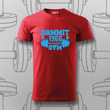 Dammit 1966 Gym  –  Vintage Fitness Vibes T-Shirt For Men