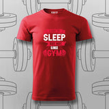 Sleep vs. Gym Funny Fitness T-Shirt – For Men