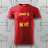 Commit to Be Fit T-Shirt For Men – Fitness Motivation Apparel