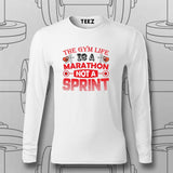 The Gym Life T-Shirt For Men – Marathon Not a Sprint Fitness