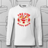 The Gym Is My Happy Hour T-Shirt For Men – Lift, Sweat, Repeat