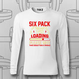 Six Pack Loading Funny Gym T-Shirt For Men