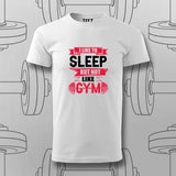 Sleep vs. Gym Funny Fitness T-Shirt – For Men